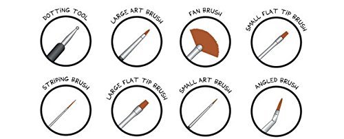 8pc Nail Art Design Painting Dotting Detailing Pen Brushes Bundle Tool Kit Set