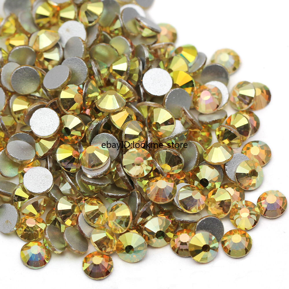 Metal Style Nail Art Rhinestones Flatback Crystal Gems Craft Decor Glass Beads