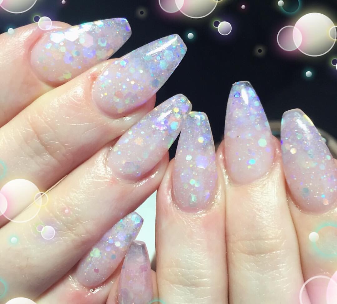 Pixel unicorn aurora effect powder NAIL ART GLITTER AB Mermaid Diamond mix DT-H