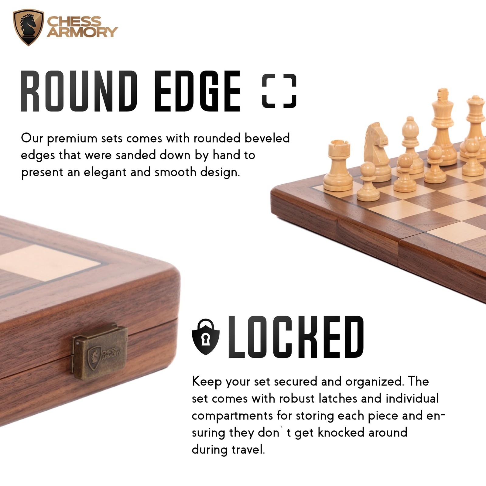 Chess Armory 15 inch Set Magnetic – 15 inches x 15 x 0.1