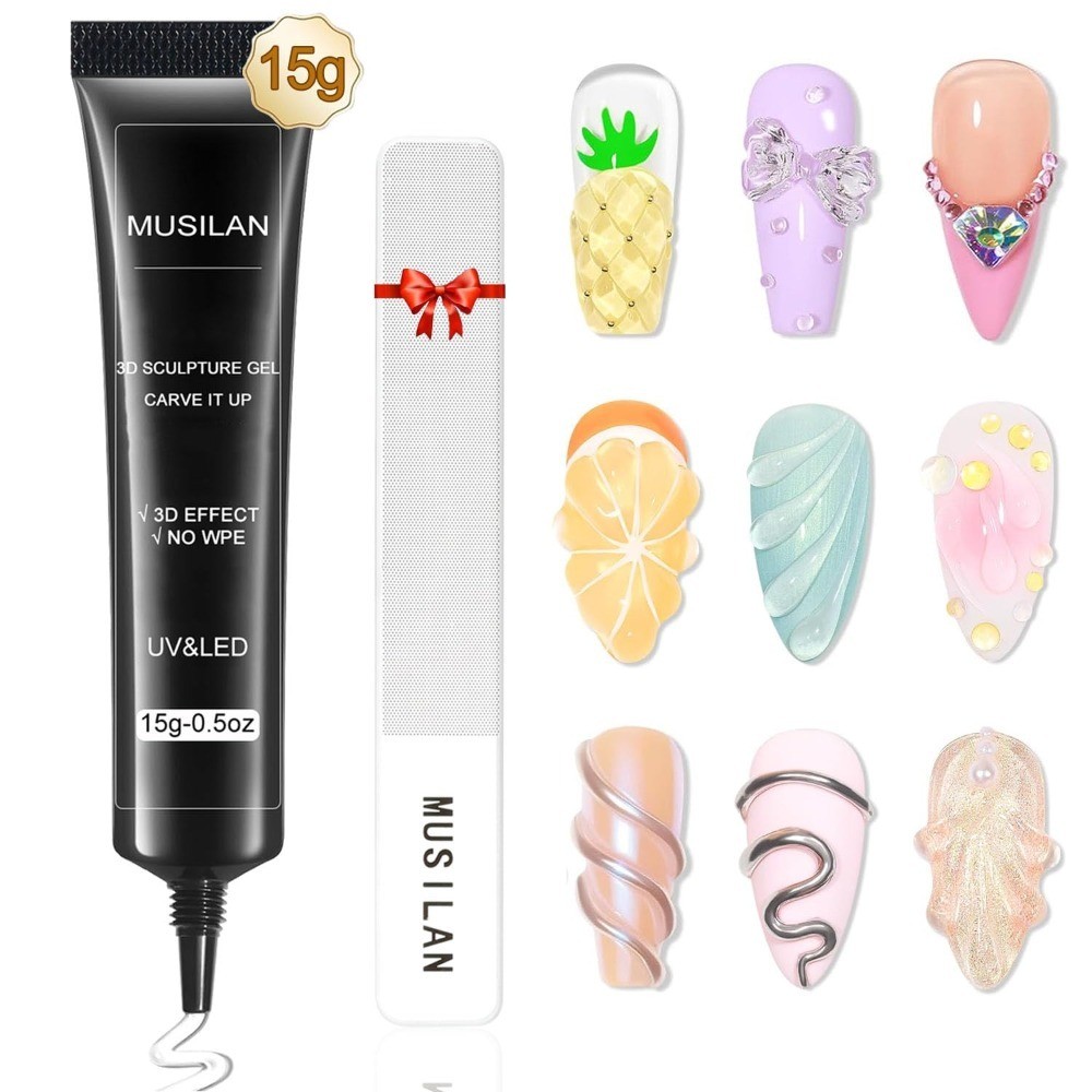 Clear 3D Nail Art Sculpting Builder Gel for DIY Nail Designs Craving Molding Gel