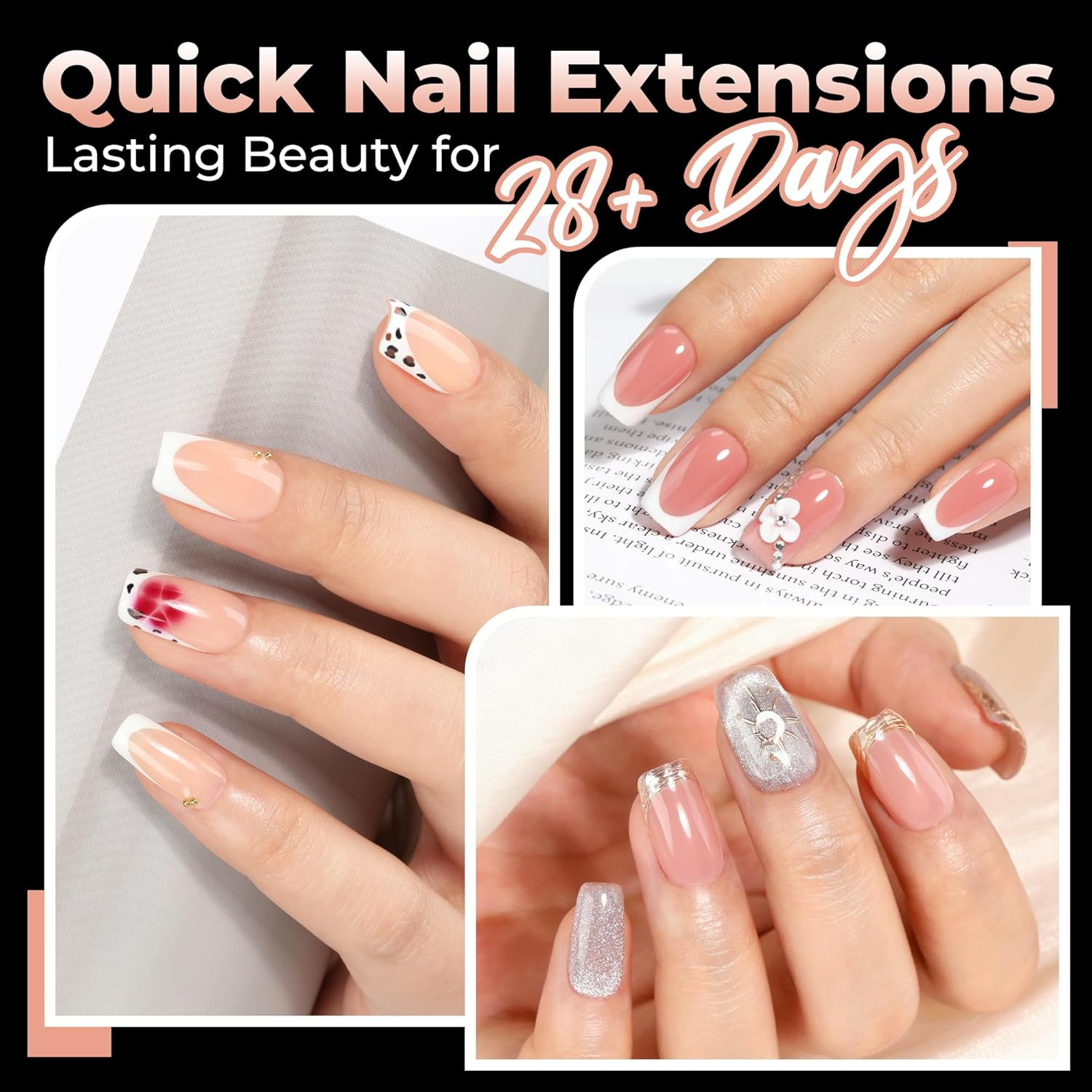 Nail Tips Short Square, Pre-Buff Matte Gel Nails Tips Short Square Nail Tips 120