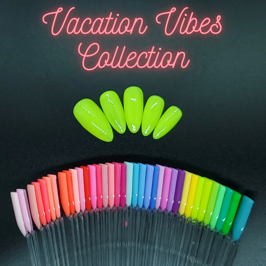 #433 Neon Green Press On Nails | Handmade | Hard Gel Glue On Nails