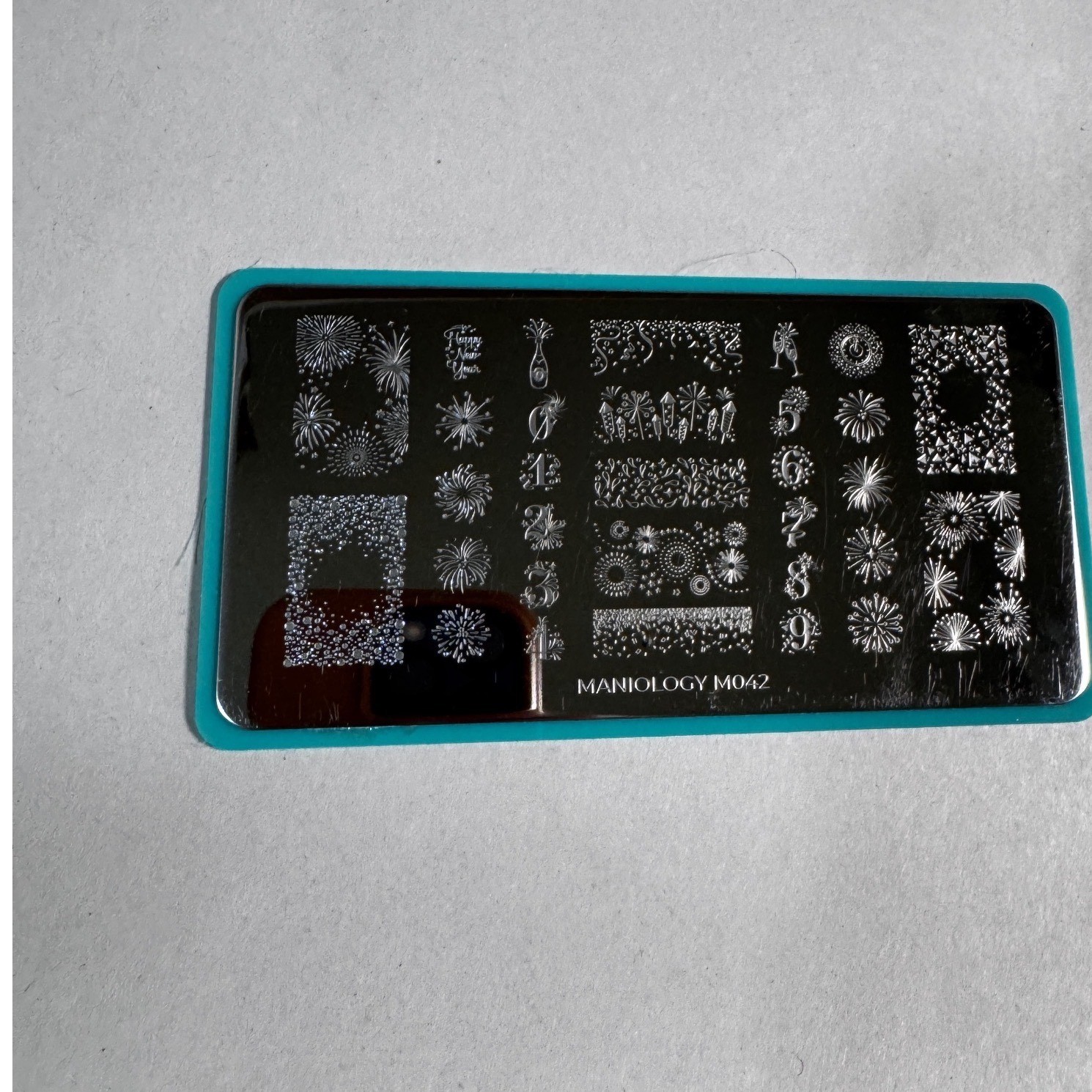 Maniology Nail Stamping Plates Set M041 M042 Silver Excellent Holiday Winter DIY