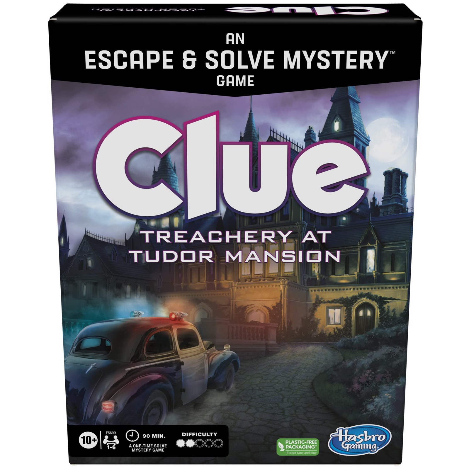 Clue Board Game Treachery at Tudor 2.48 x 7.87 x 10.51 inches, Multi-color