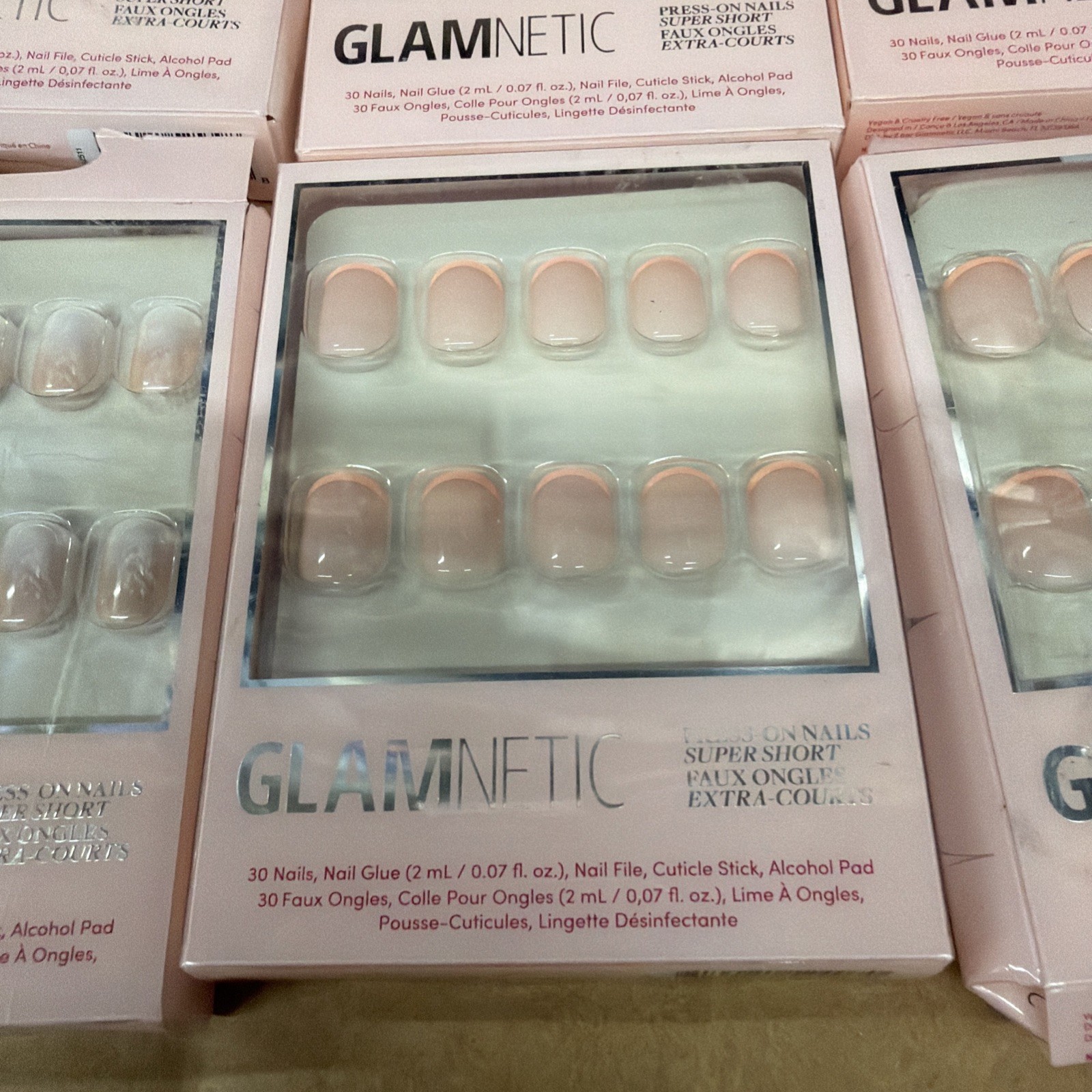 Glamnetic Super Short Press On Nail Set Of 6 Glue/Remover