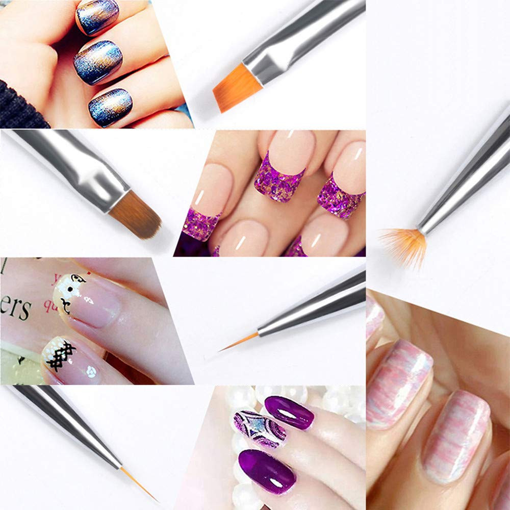 20PCS Nail Art Design Dotting Painting Drawing Polish Brush Pen Tools