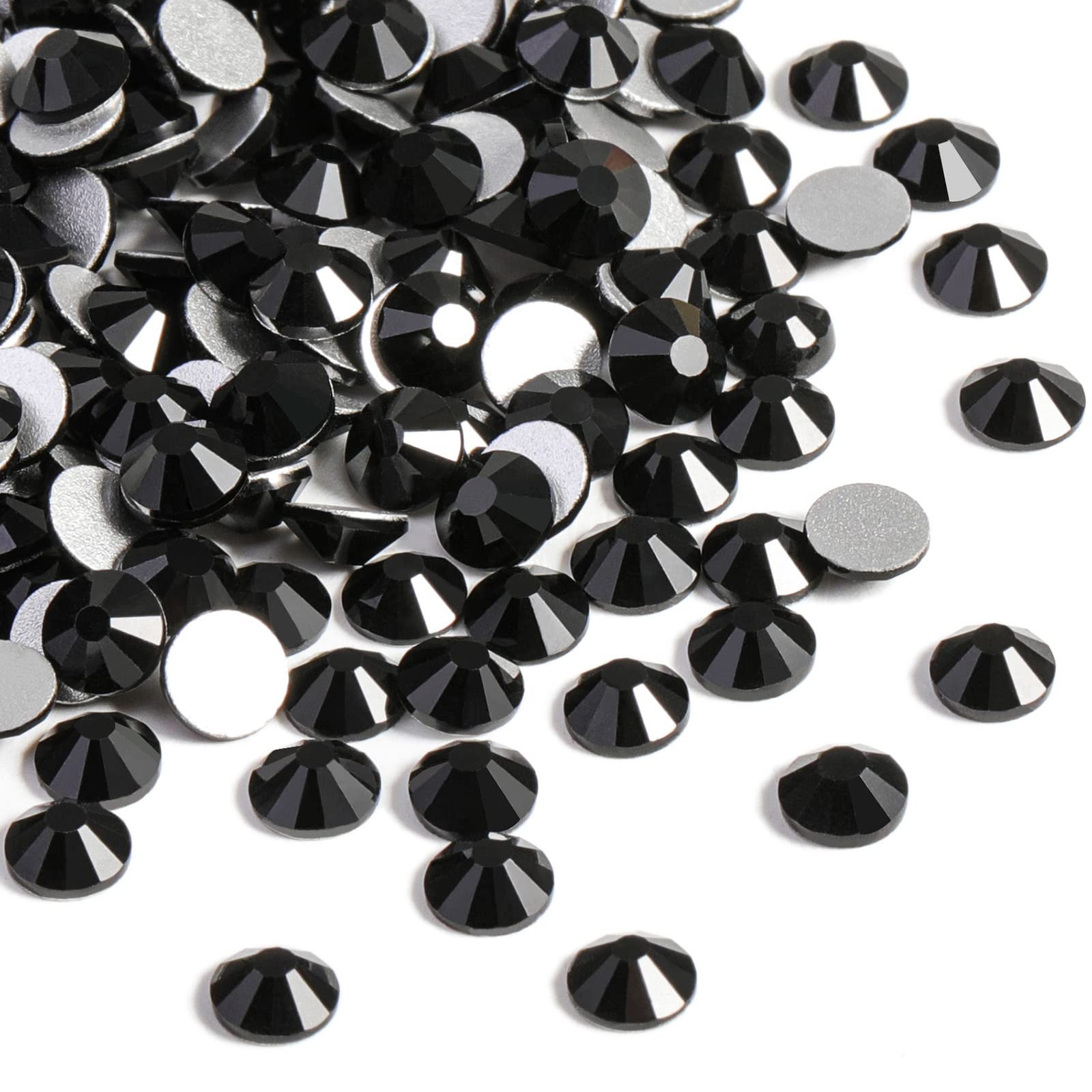2880pcs Flat Back Crystal Rhinestones Round Gems for Nail Art and Craft Glue …