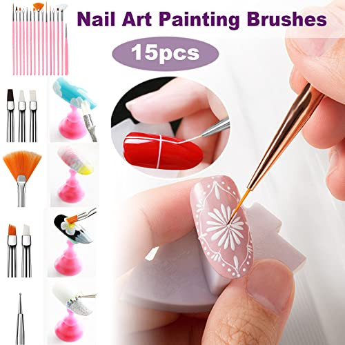 Nail Stamper Nail Art Brushes, French Tip Nail Stamp Clear Nail Art Stamper