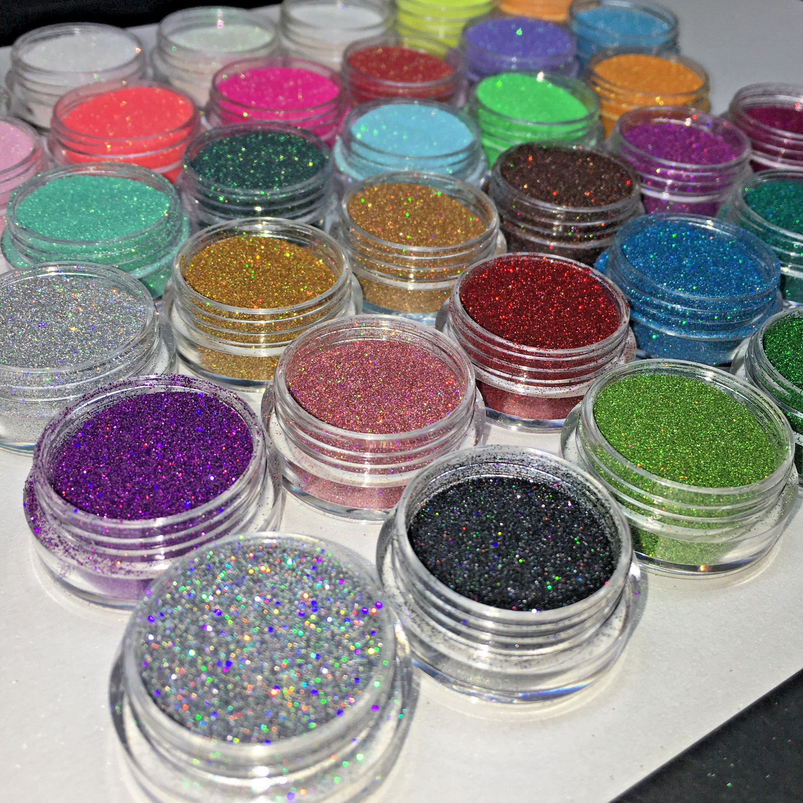 MERMAID EFFECT NAIL POWDER HOLOGRAPHIC & IRIDESCENT GLITTER HOLO RAINBOW LASER
