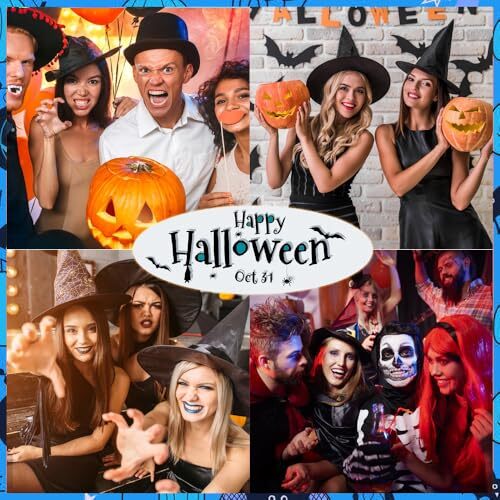 Halloween Press on Nails Long Coffin Fake 0.04 Fl Oz (Pack of 24) Halloween B