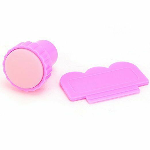10 Styles Nail Art Stamping Love Heart Manicure Image Plate Stamper Scraper Kit