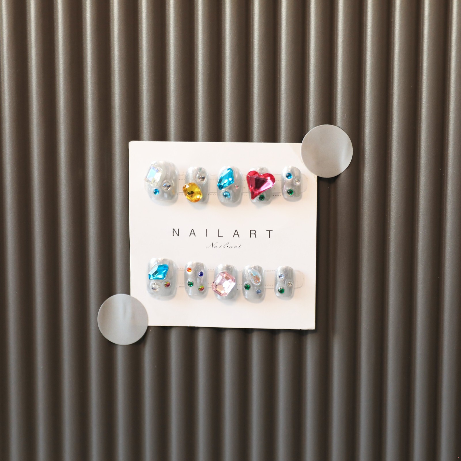 15Pcs Dazzling Diamond Nail Art By Handmade