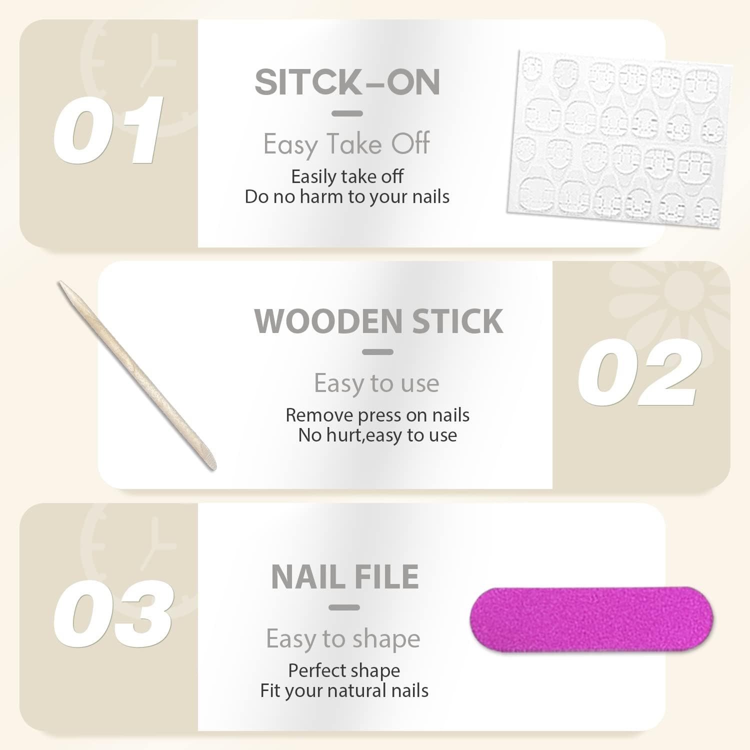 Glitter Ombre Pink Press on Nails Almond Shaped Nails Press ons, Medium Fake …