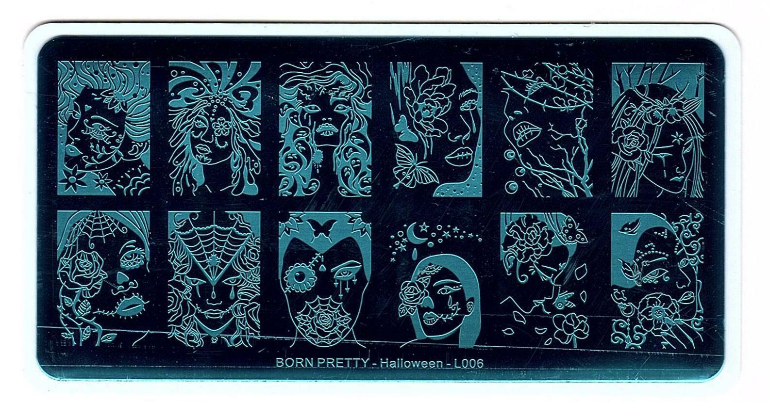 Halloween Designs Nail Art Stamping Stainless Steel Template Stencil Image Plate