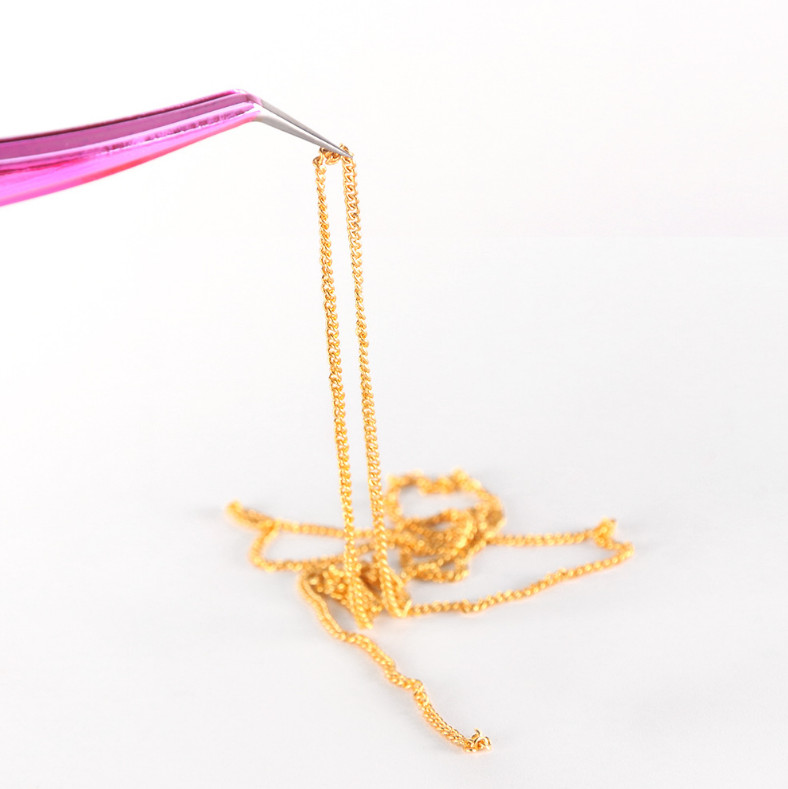 Metal Chain Fashion Gel Manicure DIY Nail Art Decorations Crystal Stud Gold NS16