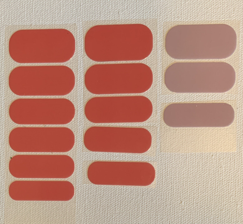 Jamberry Nail Wraps Partial Half Sheets – Coral And Pink