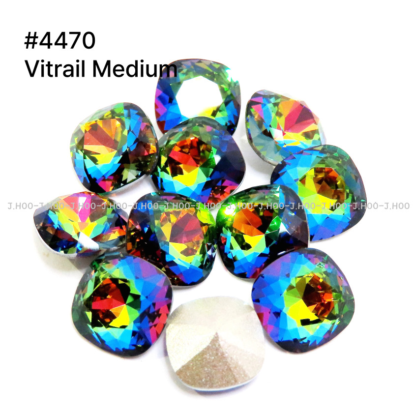 Swarovski 4470 Cushion Square Fancy Stone10mm(2pcs)
