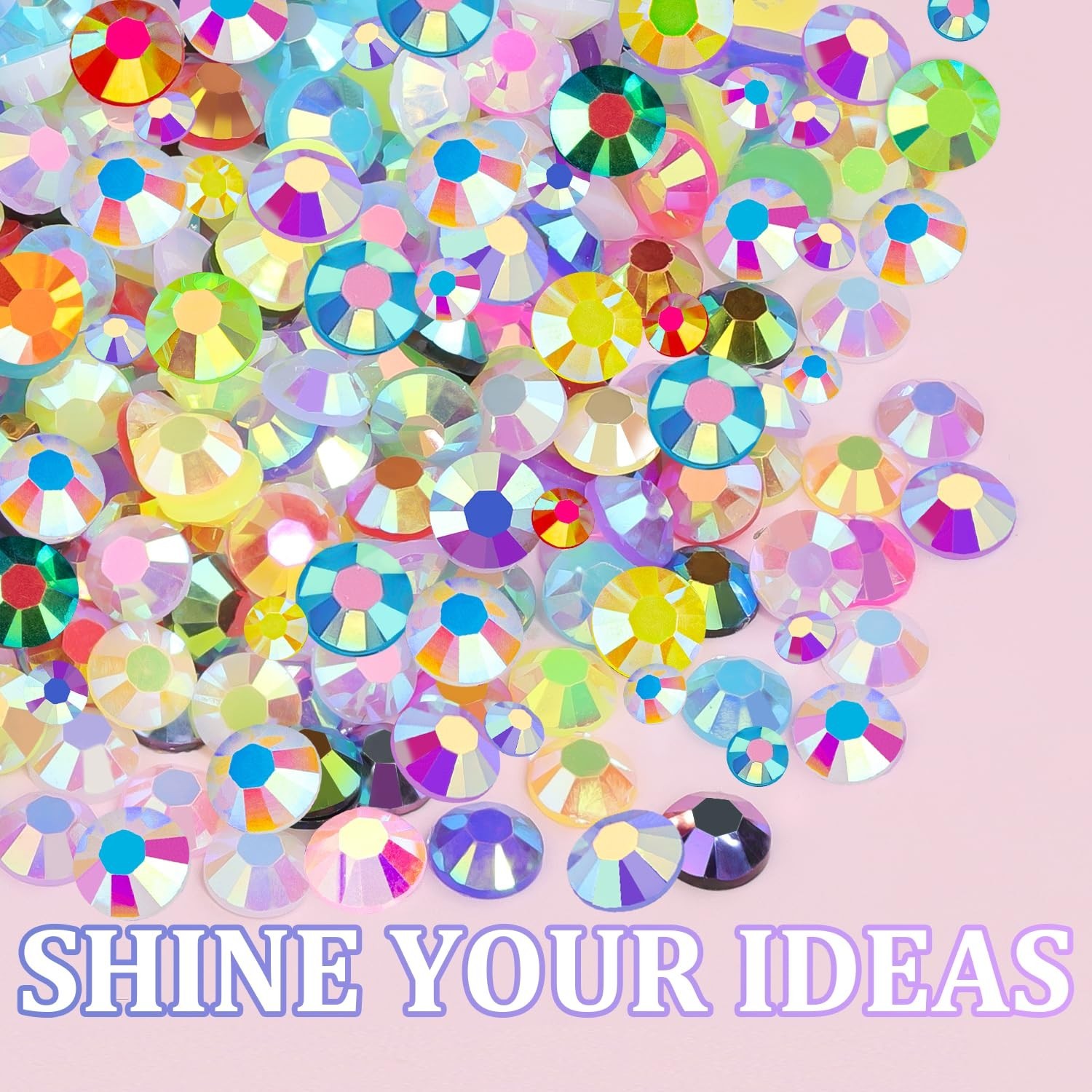 Jelly Rhinestones – 30600pcs Multicolor Flatback Gems for Crafting Elegance