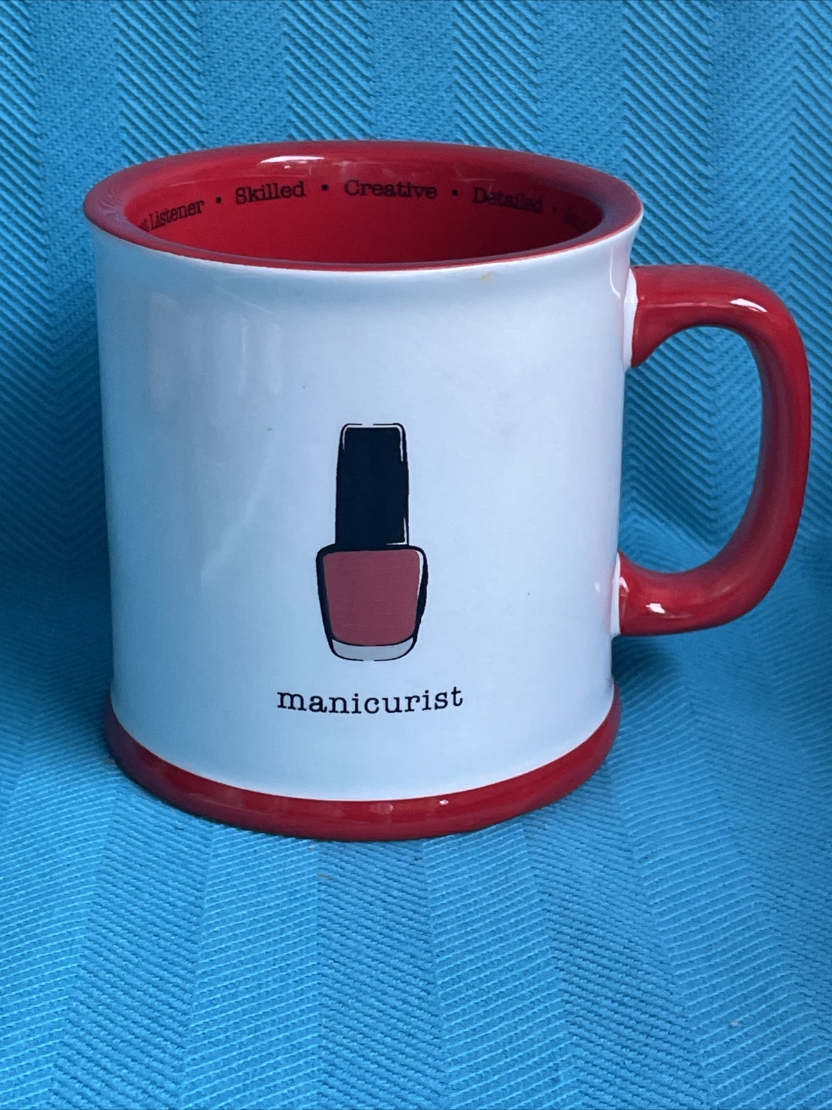 MANICURIST Manicure Fingernail Toenail Nail Salon Owner Beautician Mug ❤️blt39j5