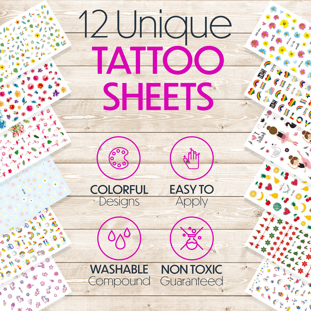 Toysical Unicorn Nail Tattoo Art Kit In Soft Case