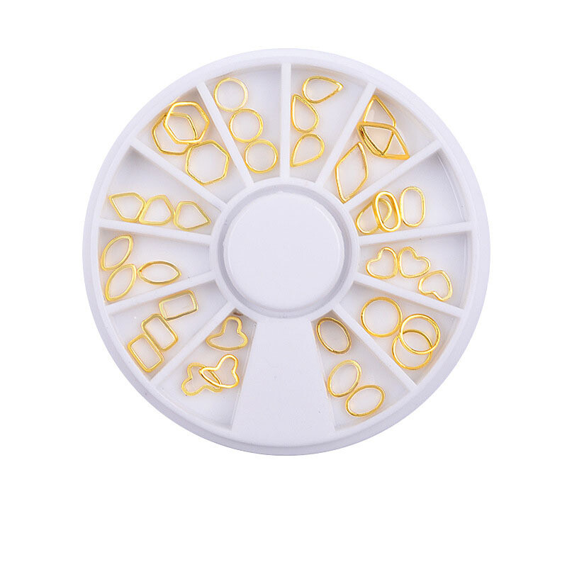 Wheel Nail Art Rivet Resin Beads Ocean Nail Studs For False Tips 3D Decor DIY