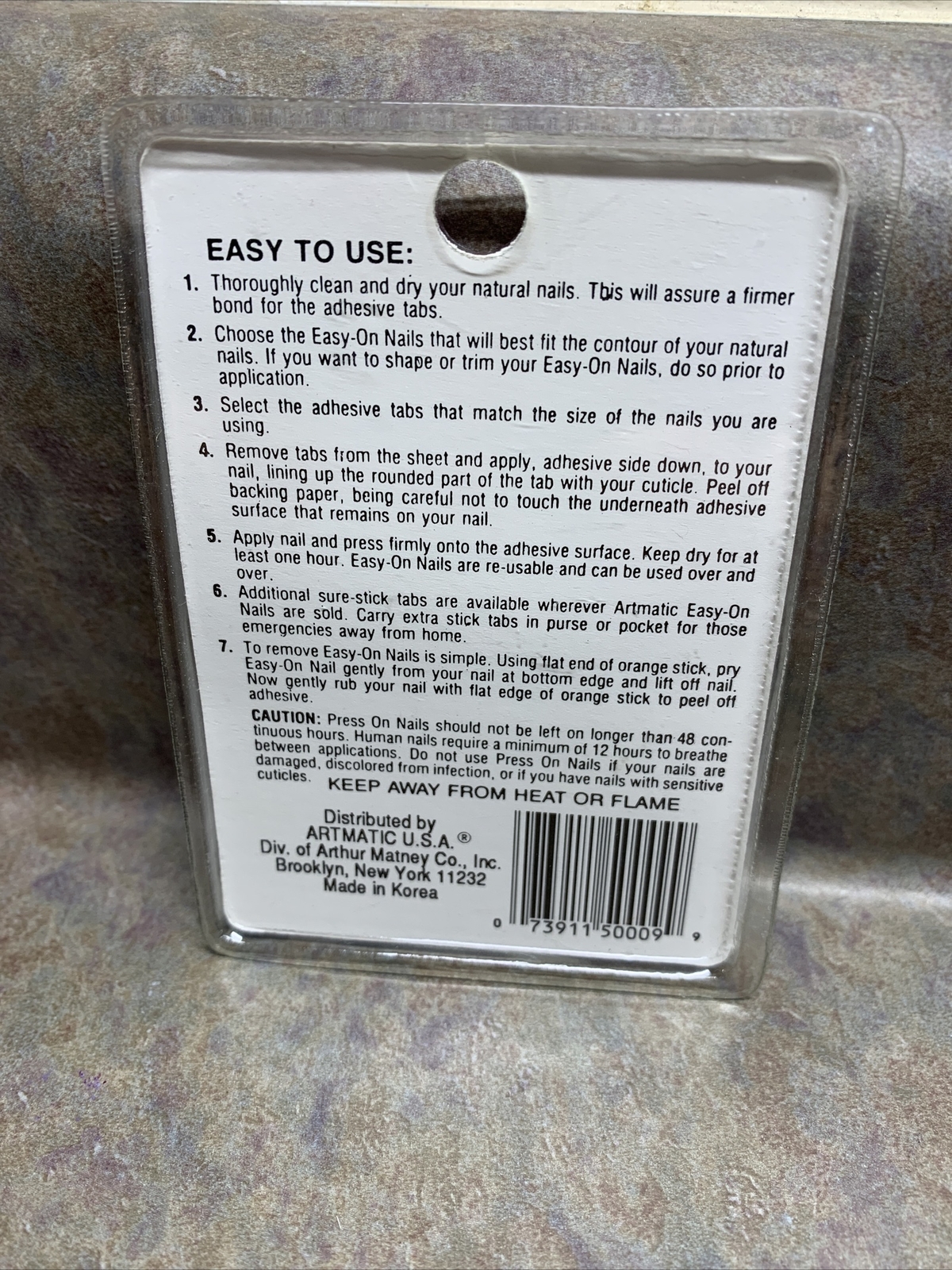 Artmatic Easy On Press On Nails White VANILLA 500-009 Active Length Sealed