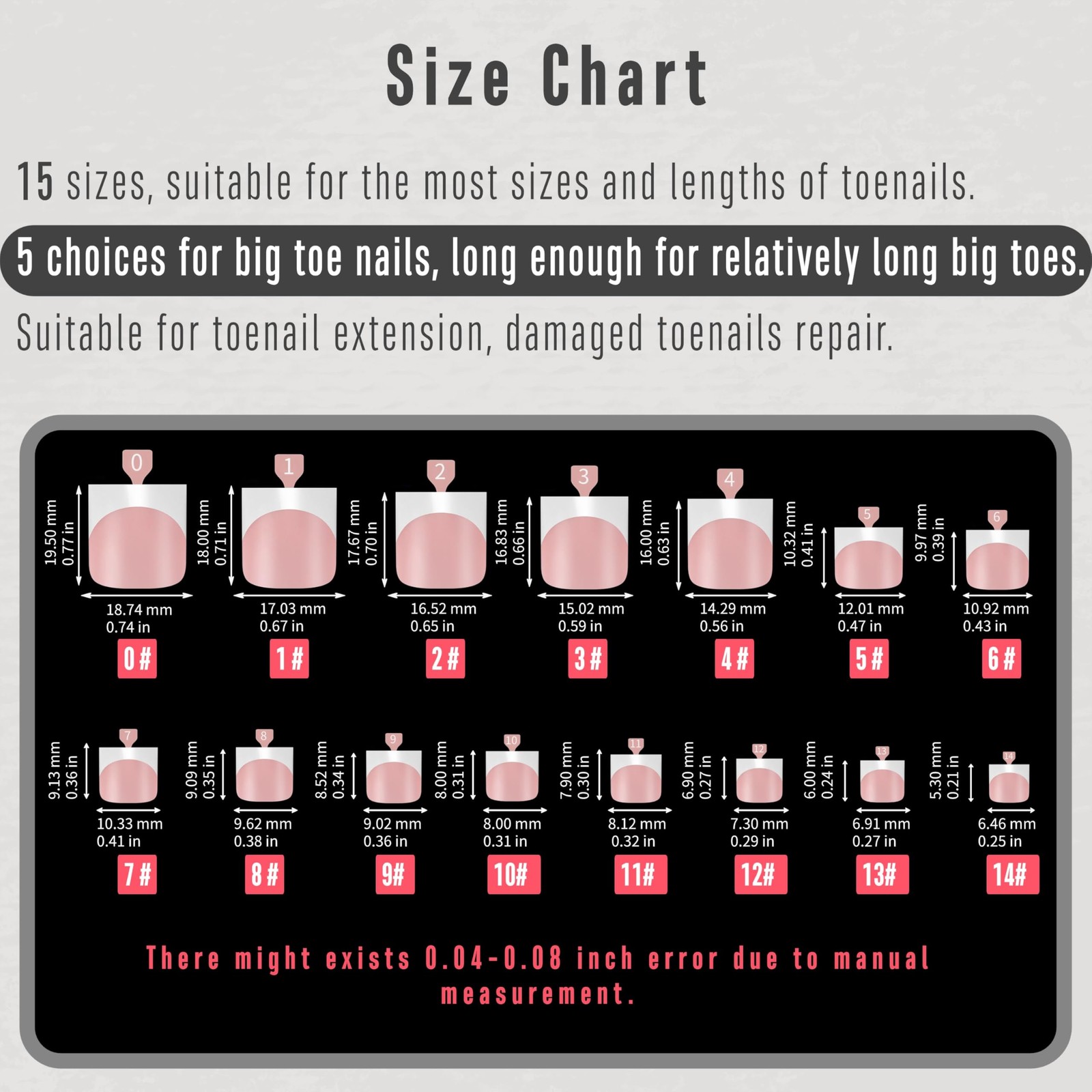French Tip Toe Nail Tips Press on, Sharp Square Pre-Designed Soft Gel False T…