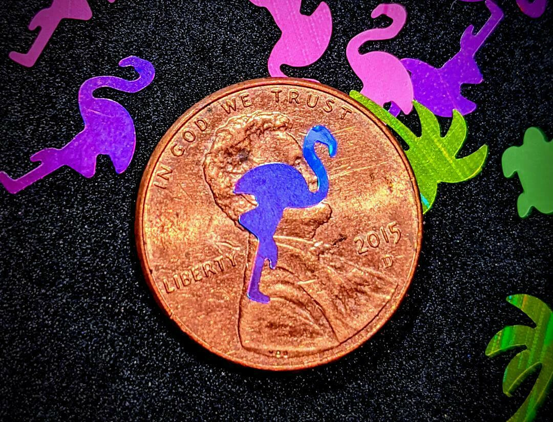 FLAMINGO/PALMTREE/TURTLE GLITTER BLEND~Nail•Acrylic•Gel•Body•Face•Festival
