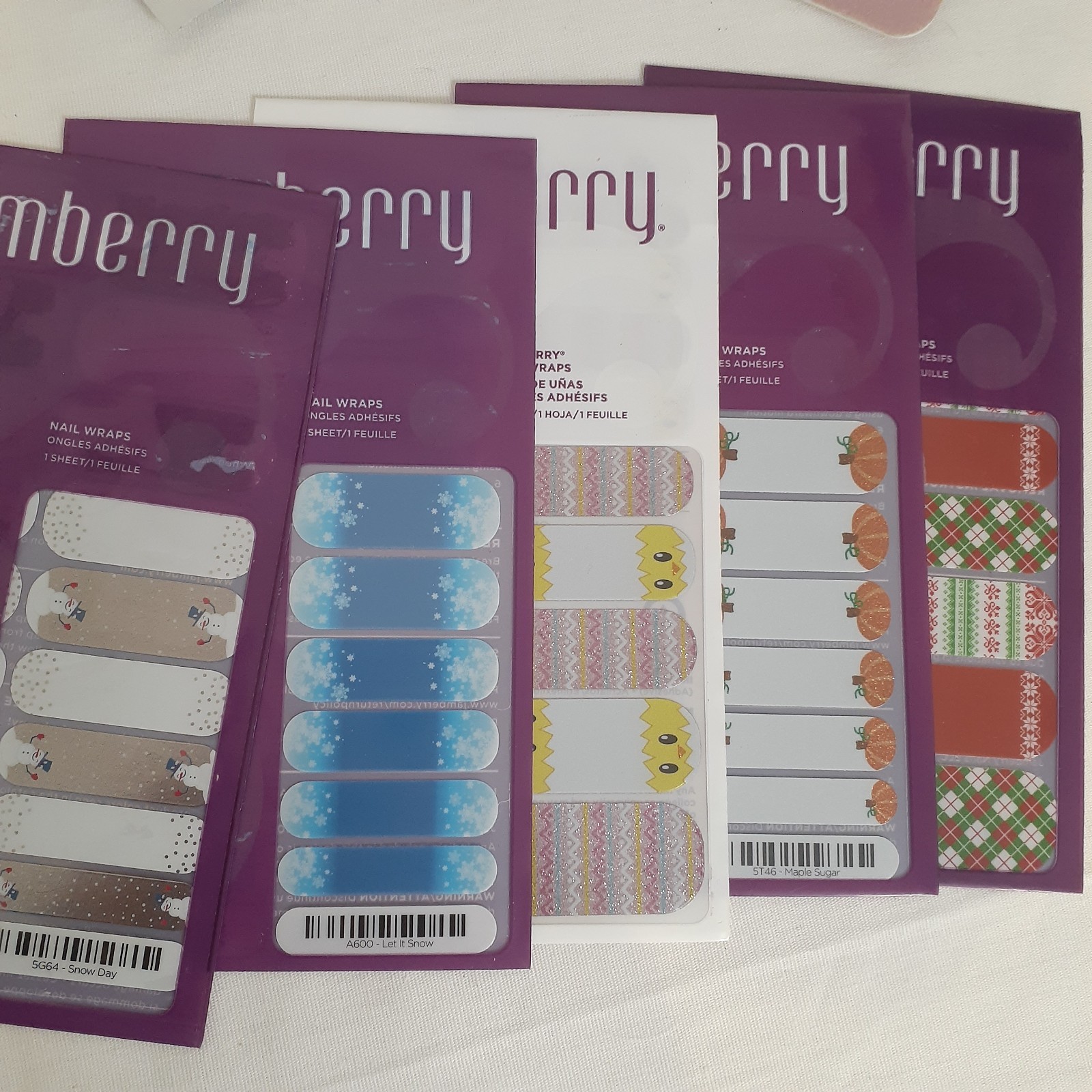 Jamberry Lot Nail Wrap Variety Colorful with Mini Heater and tools
