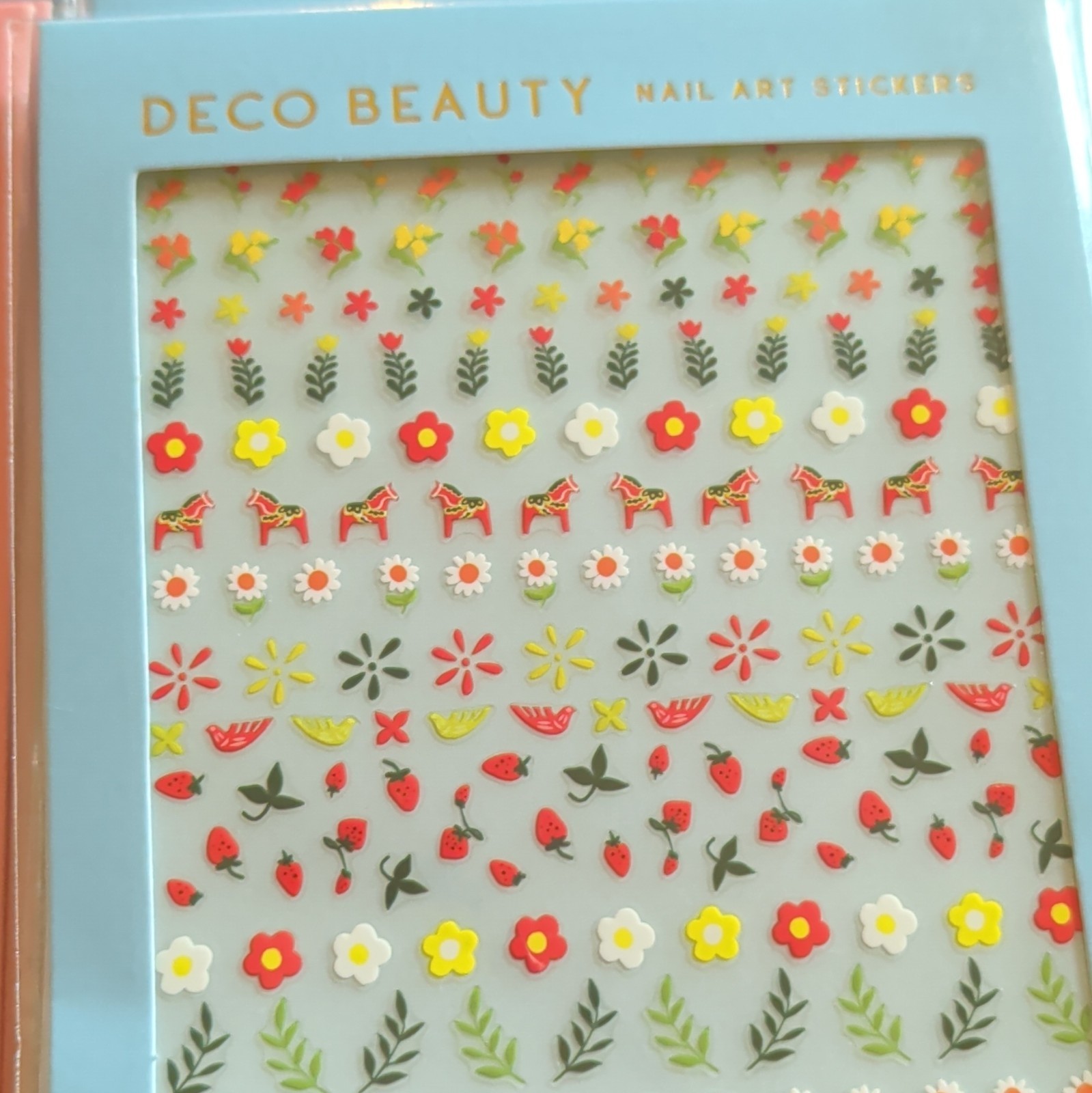 Deco Beauty Nail Art Stickers 2 Sheets Mon Cheri/Baba’s Kitchen Lot of 2 Flowers