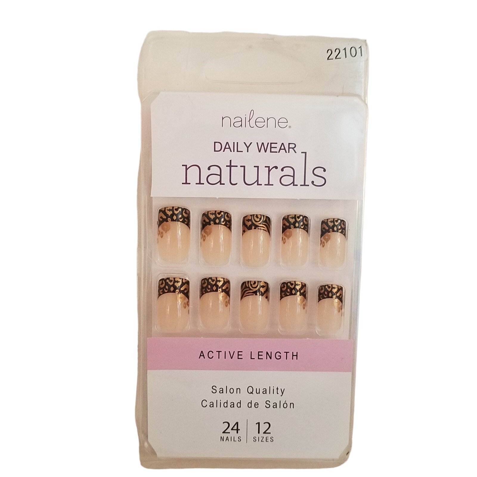Nailene DAILY WEAR NATURALS Active Length Salon Quality 24 Nails 22101