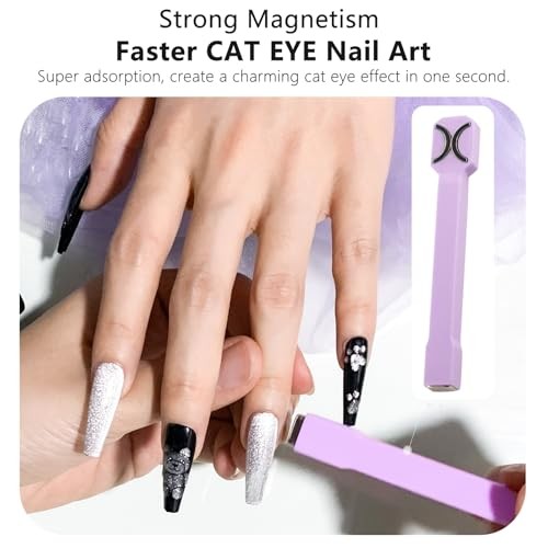 3-in-1 Cat Eye Magnet for Nails – Multi 1 Count (Pack of 1) HJ-NAT253 – Purple
