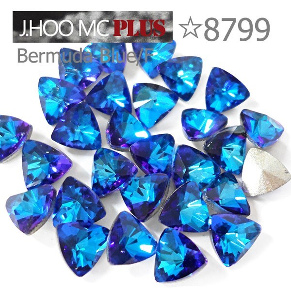 J.HOO Crystal 8799 Trillion V-Cut Fancy Rhinestones 6.1x6mm Nail Art (10pcs)