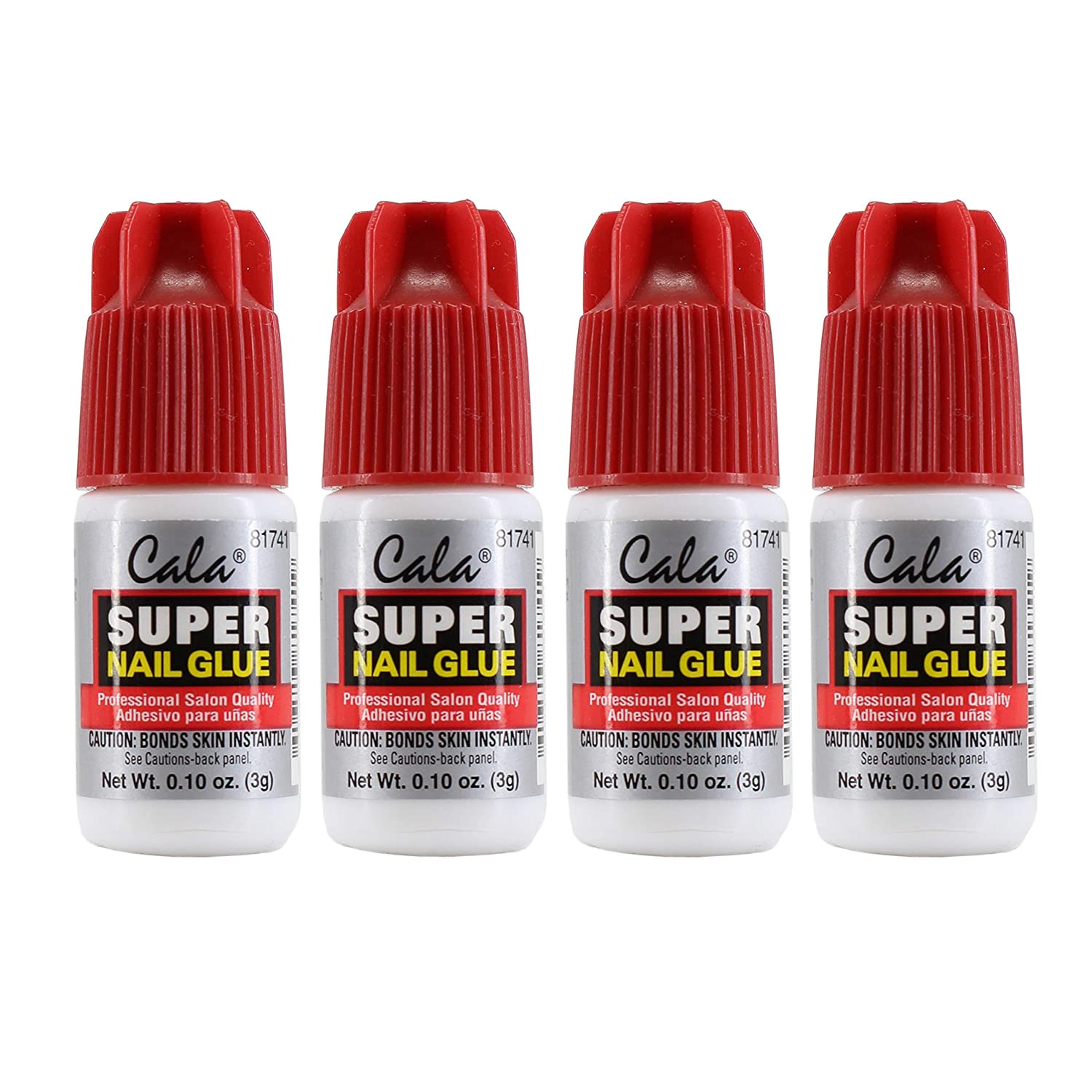 4 Super Nail Glue Professional Salon Quality Quick and Strong Liquid Adhesive