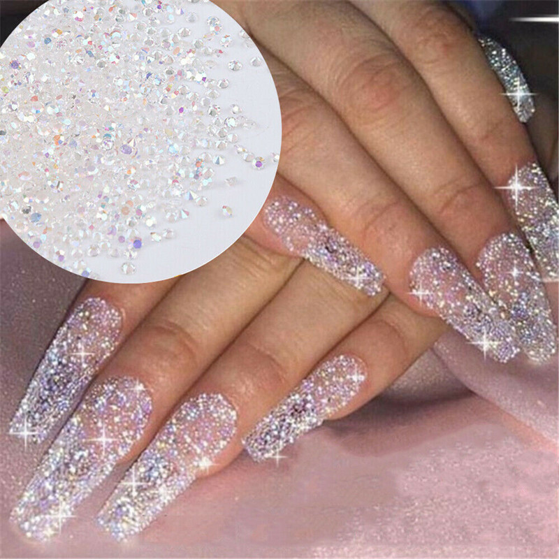 Wholesale Crystal Pixie 3D Nail art Stones Micro Zircon 1.1mm Mini Rhinestones