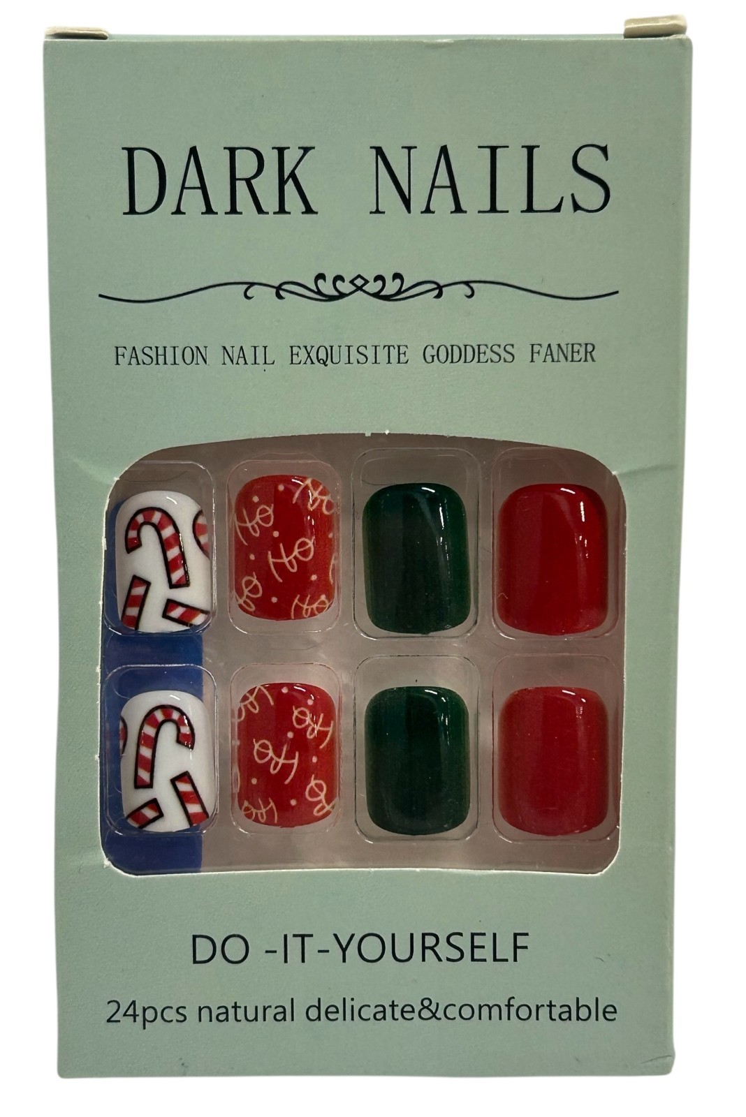 Christmas Press On Nails “YOUR CHOICE” Reindeer, Snowflake, Gingerbread, Lights