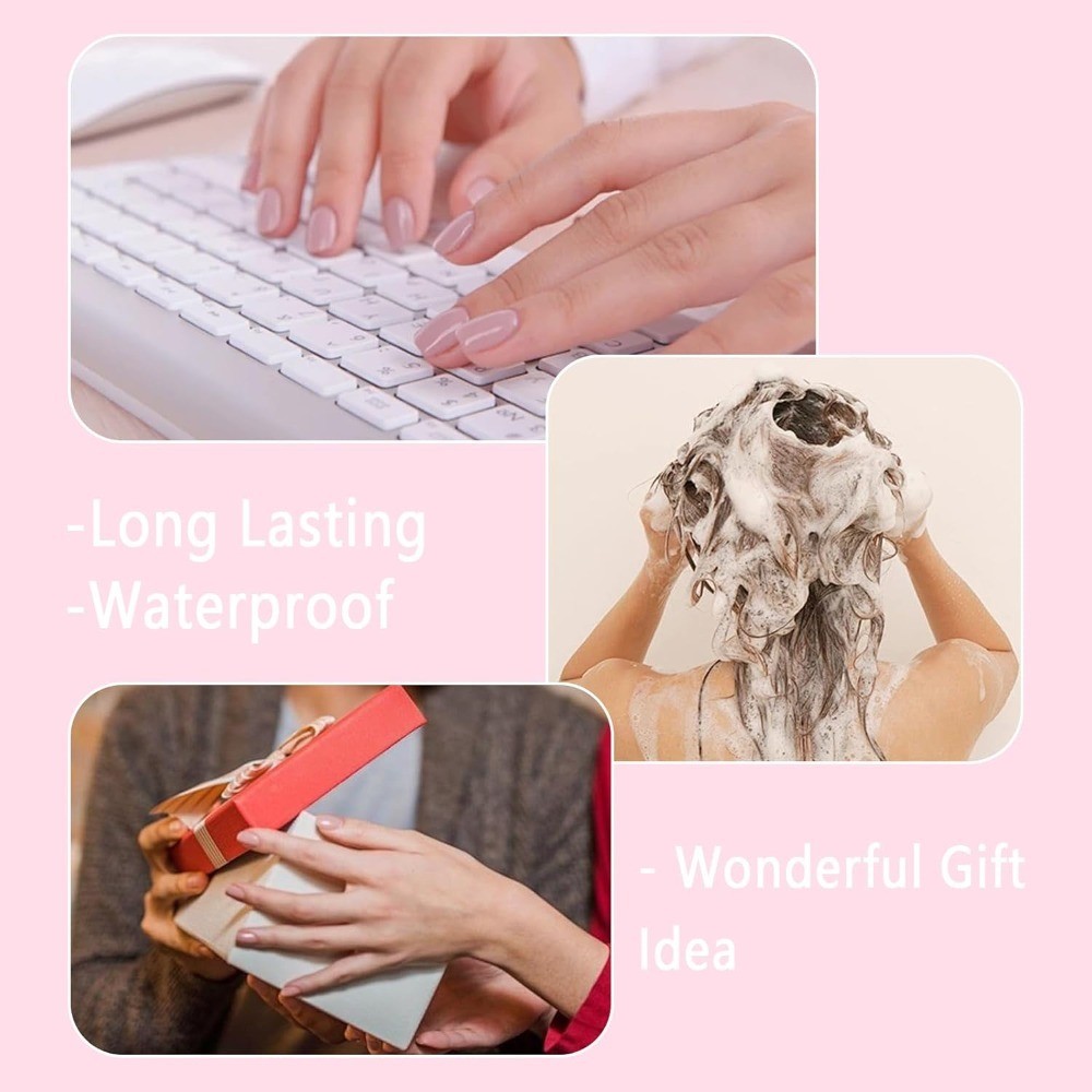 Nail Adhesive Tabs Large Size 12 Sheets 288 Pcs Waterproof Breathable Double