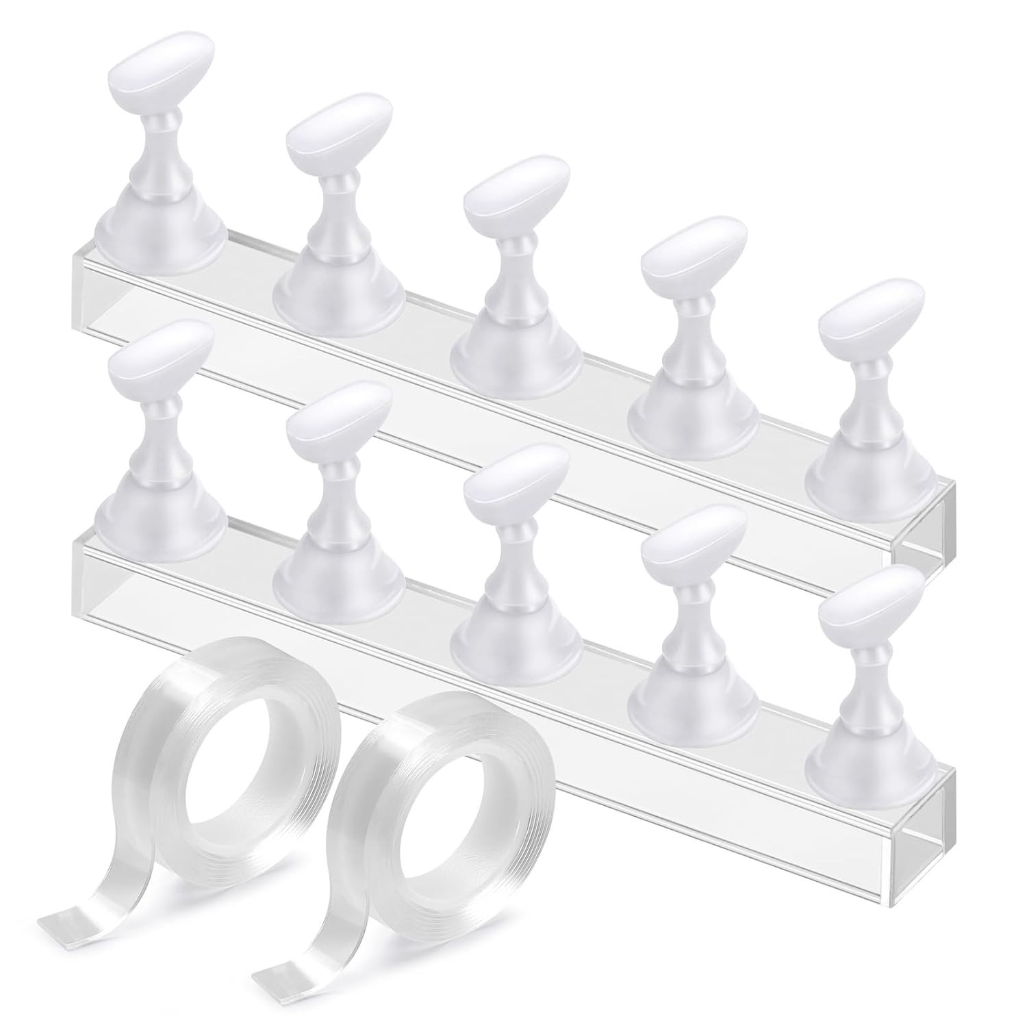 Elegant Acrylic Nail Art Stand – Magnetic Practice Holder for Flawless Designs