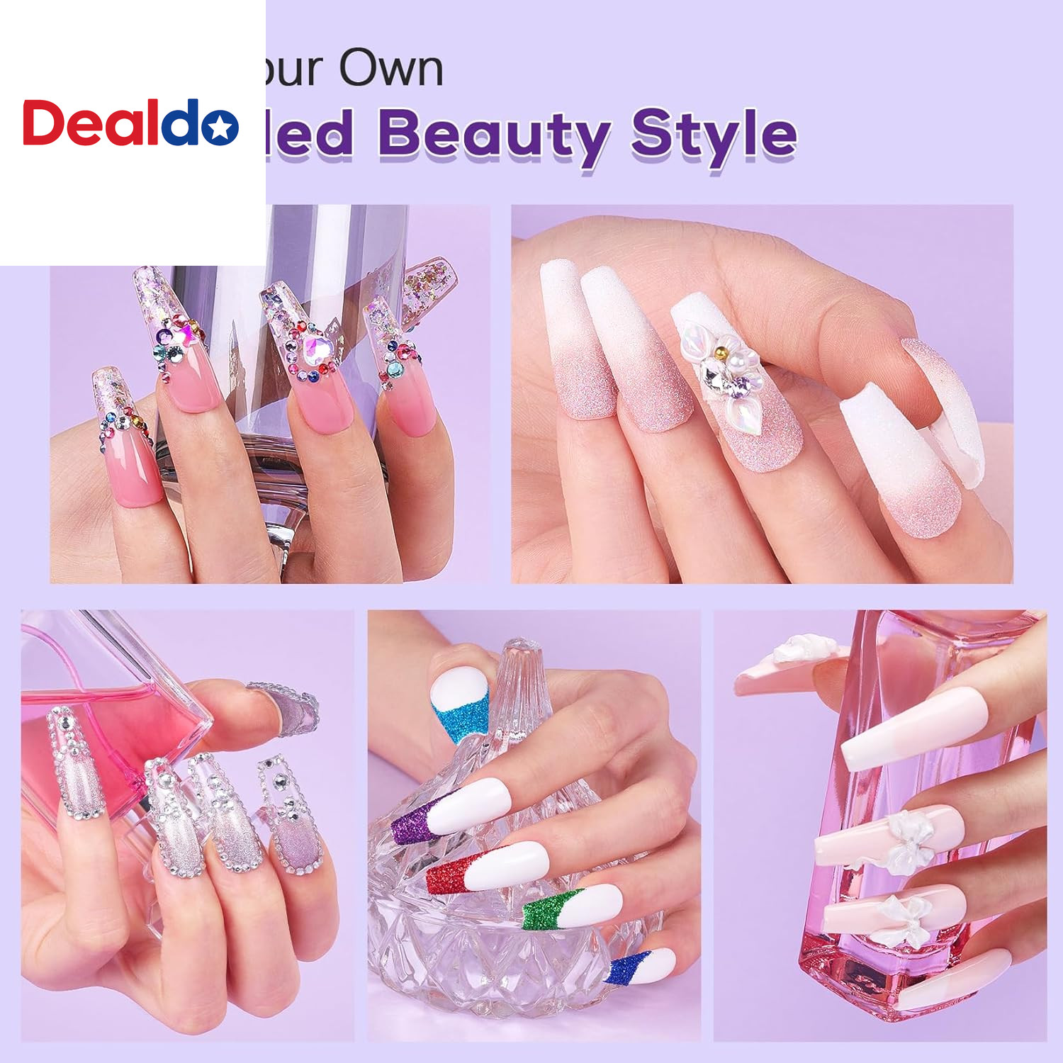 Beginners Nail Kit Acrylic Set: Professional Ultra-Fine Acrylic Powder Kit with