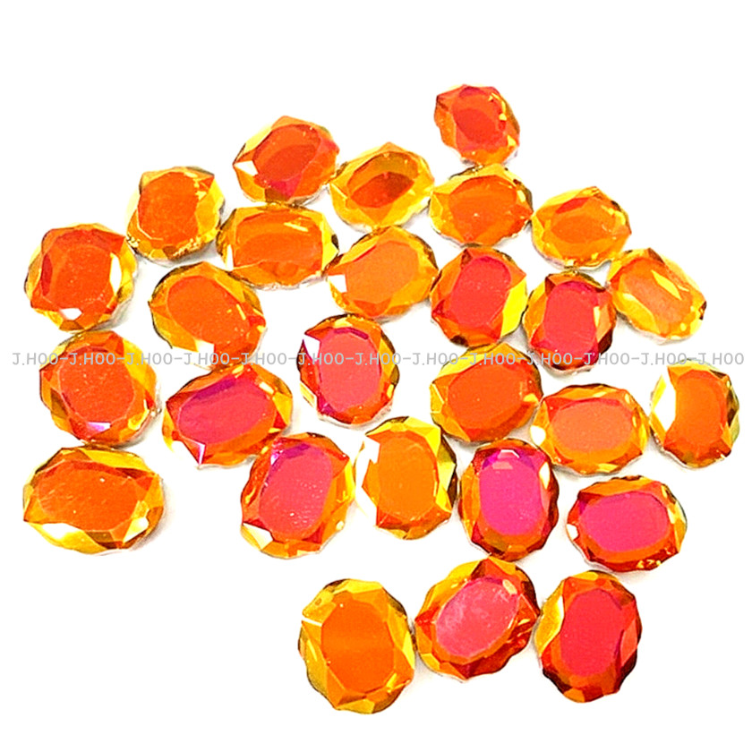 J.HOO Crystal 8142 Baroque Mirror V-Cut Fancy Rhinestones 8x6mm Nail Art (10pcs)