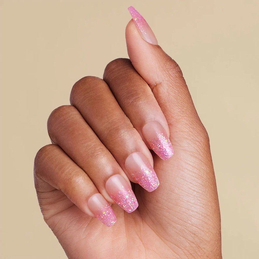 Kleo Kolor Press On Nails~Nail Dashes, Long Coffin shaped