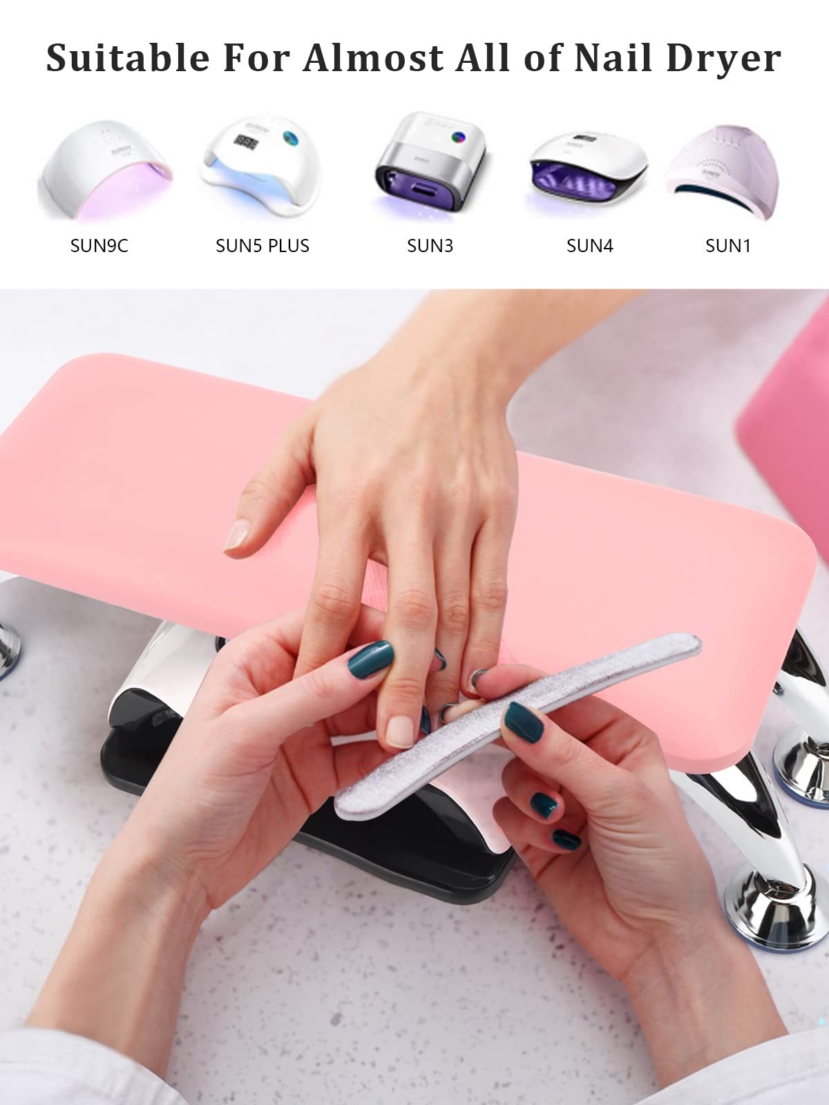 Big Arm Rest for Nails Cushion, Microfiber Leather Hand Rest for Nails Tech, …