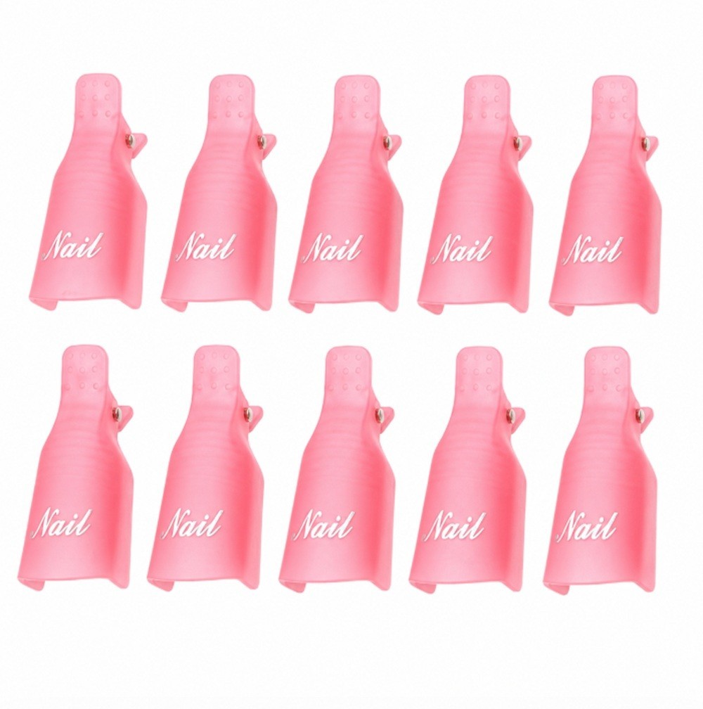 10 Pcs Gel Nail Polish Remover Clips – Soak Off Caps for Easy Manicure Pedicure