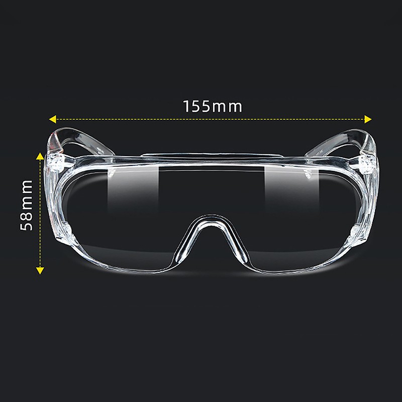 10pairs Manicure Clear Safety Goggles Anti Fog Dust Splash-Proof Glasses Goggles