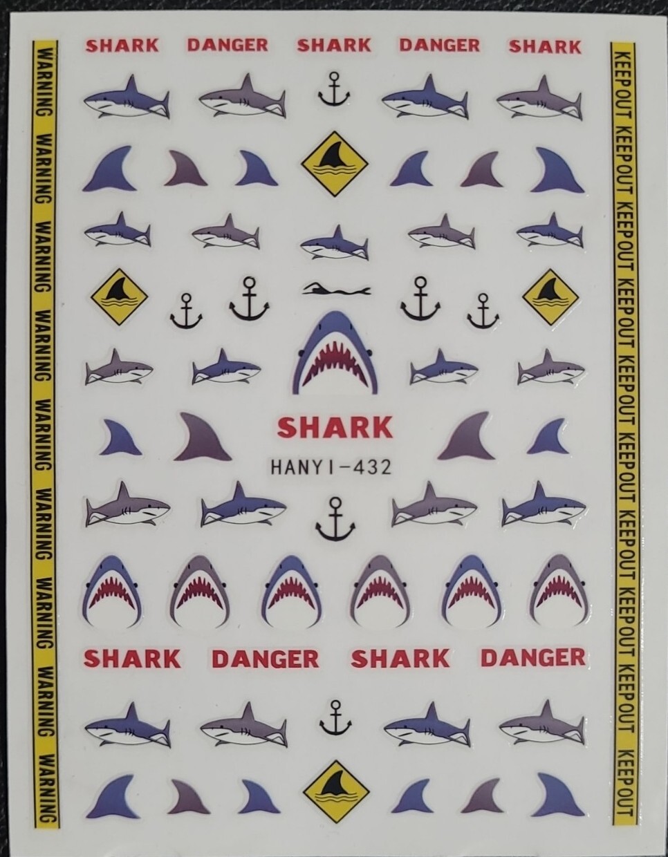 Shark Nail Art Stickers