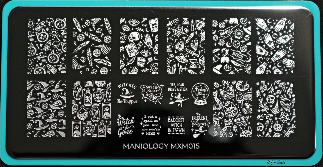 Maniology x Me Nail Stamping Lonely Plate – MXM015 – Hocus Pocus