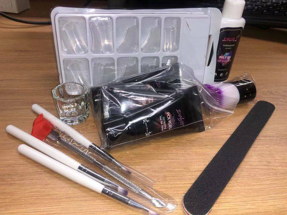 Acrylic Nail Kit Quick Building UV Poly Builder Gel Extension Acrylic Kit