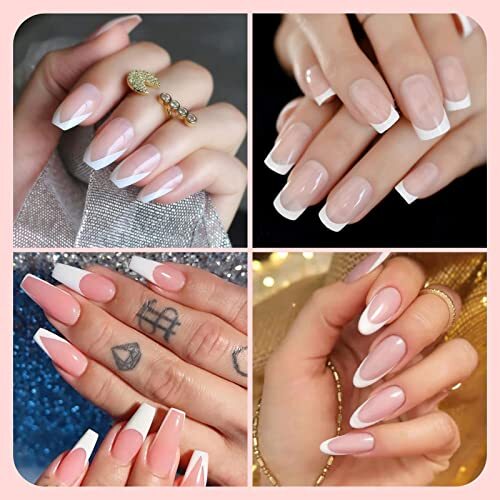 French Nail Stamper – French Tip Nail Tools with Nail Scraper and set A
