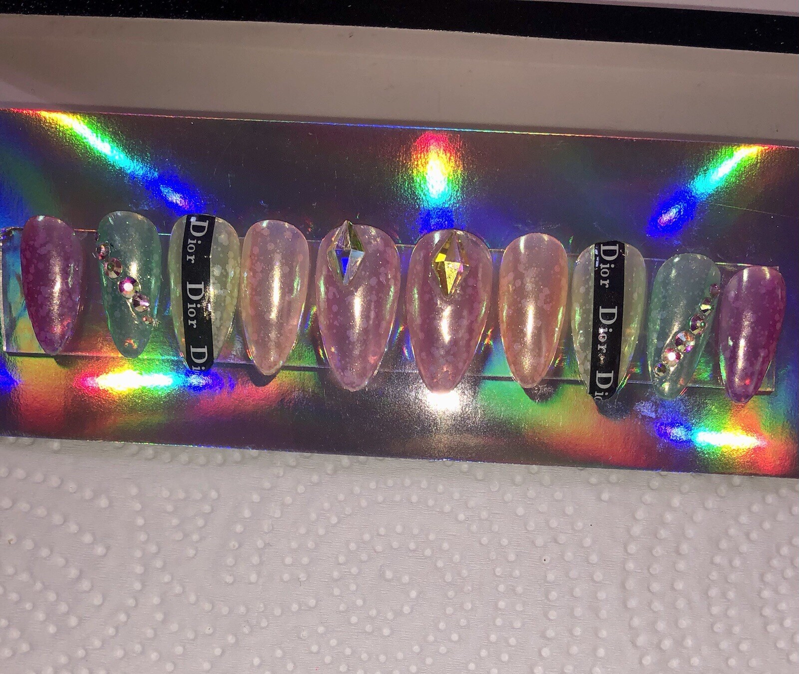 Iridescent Pastel Nail Set